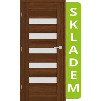 Interiérové dveře ERKADO Interiérové dveře MAGNÓLIE 1 - Ořech 3D Greko, 80/197 cm