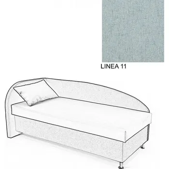 Postel Čalouněná postel AVA NAVI, s úložným prostorem, 90x200, levá, LINEA 11