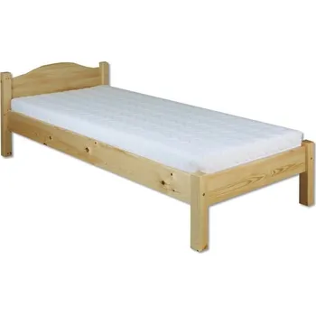 Postel Masivní postel KL-124, 90x200, borovice, výběr moření Barva: moření dub