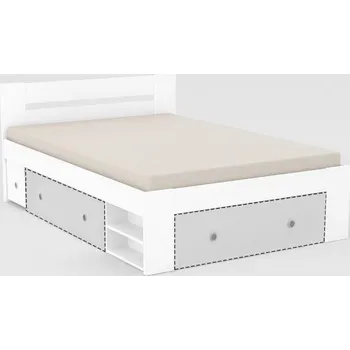 Postel Postel REA LARISA UP 140x200, s úložným prostorem, BÍLÁ