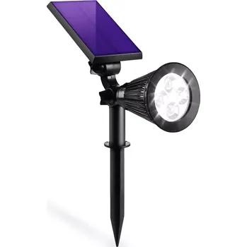 Dekorativní svítidlo Interlook YNG-4LED | LED solární zahradní lampa | SPOT reflektor | 250lm, 2200mAh, 4 LED