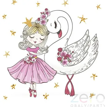 Papírový ubrousek Ubrousky &#039;Daisy&#039; 33x33 cm 3N (20 ks) - balet