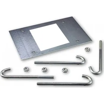 Pohon brány NICE XBA17 - základní deska s kotvami pro montáž L-bariéry