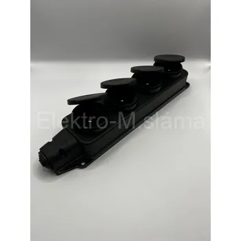 Elektrická zásuvka Zásuvka 4x gumová IP44 ZG4