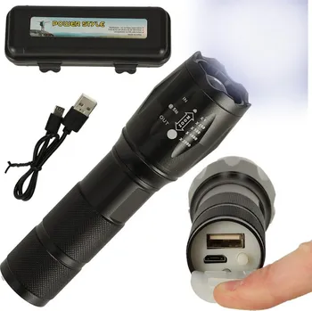 Taktická vojenská LED svítilna USB