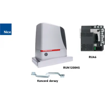 Pohon brány NICE RUN1200 HS - rychlý pohon pro posuvné brány (A)