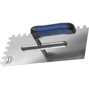 Dílna STAVTOOL Hladítko nerezové zubové softgrip | 270x127 mm, zub 4x4 mm - ZN31141 Varianta: STAVTOOL Hladítko nerezové zubové softgrip - 270x127 mm, zub 6x6 mm