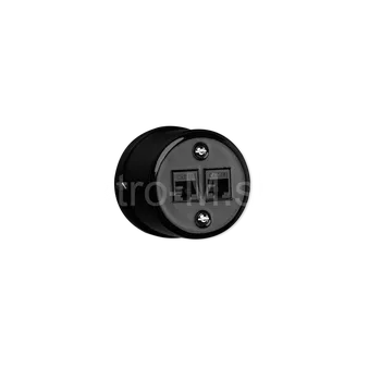 vypínač VINTAGE zásuvka datová RJ45 černá nástěnná keramika K1-2CAT.5EM