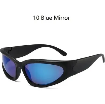 Luxusní sportovní unisex sluneční brýle unisex, UV400 - 10 Modré zrcadlo