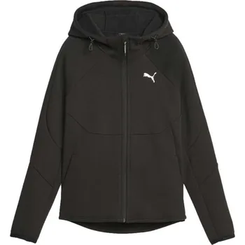 Dámské oblečení Dámská mikina Puma EVOSTRIPE WINTERIZED FULL ZIP HOODIE S Černá, Bílá