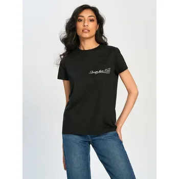 Dámské tričko Sinsay - Tričko s krátkým rukávem - černá - 8524J-99X - 8524J-99X-XXS-1