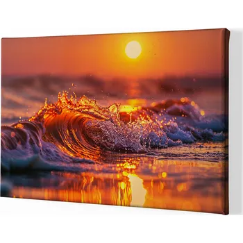 Obraz Obraz na plátně - Když vlny padají a slunce pálí FeelHappy.cz Velikost obrazu: 40 x 30 cm