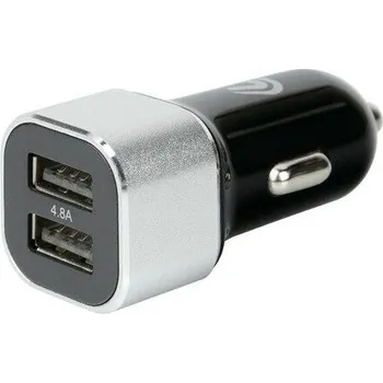 Zimní clona USB nabíječka se 2 porty Fast Charge 4800 mA - 12/24V LAMPA