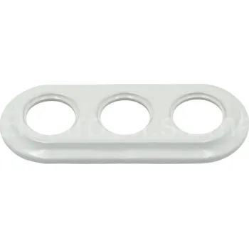 vypínač VINTAGE VIN5005 3rámeček keramika bílá SLIM