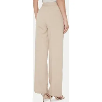 Dámské kalhoty ViCOLO Kalhoty z materiálu TB1562 Béžová Relaxed Fit M