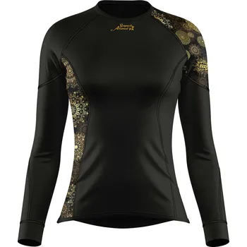 Dámské funkční triko dlouhý rukáv GOLDEN EYE černá Bamboo Ultra