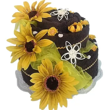 Veratex Textilní dort dvoupatrový slunečnice