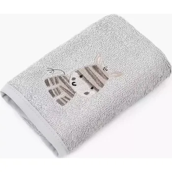 Dětská osuška LILI – zebra – šedá – 100x100