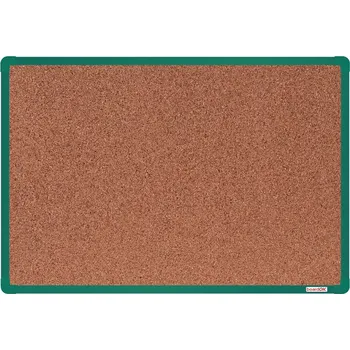 boardOK Korková nástěnka boardOK v hliníkovém rámu, 600 x 900 mm, zelený rám