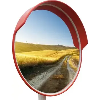 Zrcadlo Víceúčelové zrcadlo se štítkem - univerzální, Ø 80 cm