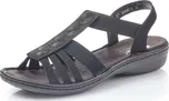 DÁMSKÉ SANDÁLY RIEKER 60870-00 ČERNÁ Barva: Černá, Velikost: 36