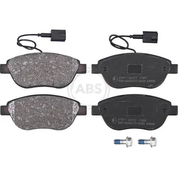 Brzdová destička Sada brzdových destiček, kotoučová brzda A.B.S. 37871