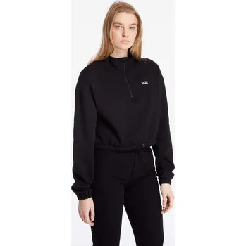 Dámská mikina Mikina Vans Left Chest Half Zip Fleece Black L