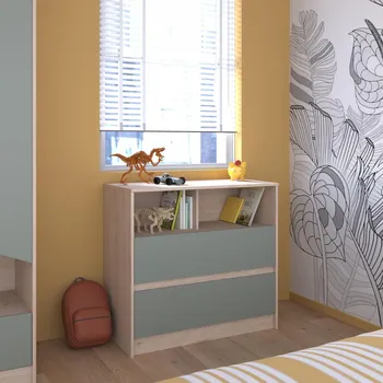 Dětská skříň Dětská komoda Shelter green