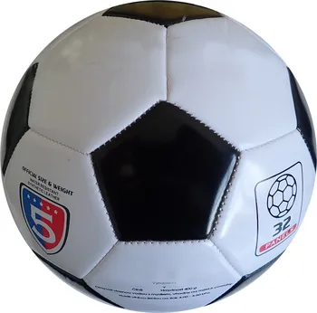 Fotbalový míč KUBIsport 04-VWB432K odlehčený černý/bílý 4