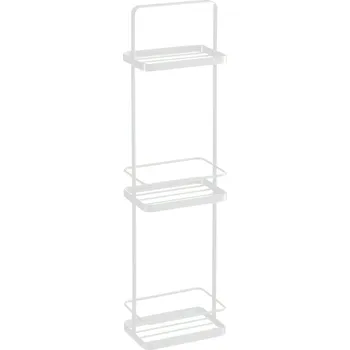 Koupelnová předložka Bílý kovový stojan Yamazaki Tower 67 cm