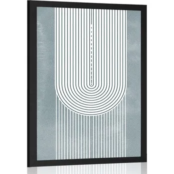 Plakát Dovido Plakát boho duha Mid-Century