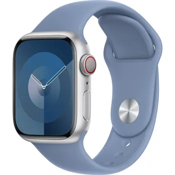 Chytré hodinky Apple Watch 41/40/38mm ledově modrý sportovní řemínek S/M Ledově modrá