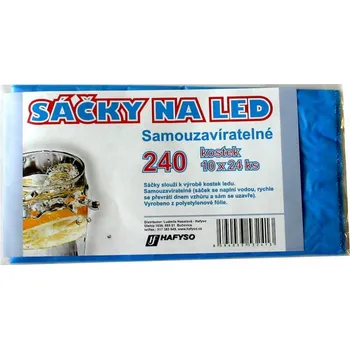 Tvořítko na led HAFYSO Sáčky na led samouzavíratelné 24 kostek 10 ks