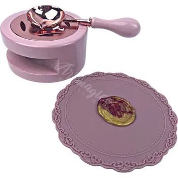 Výroba svíčky Creatissimo Silikonová podložka pro odlévání vosku Starorůžová