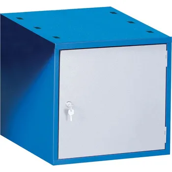 B2B Partner Závěsná dílenská skříňka na nářadí k pracovním stolům GD, zámek, 470 x 592 x 510 mm, modrá