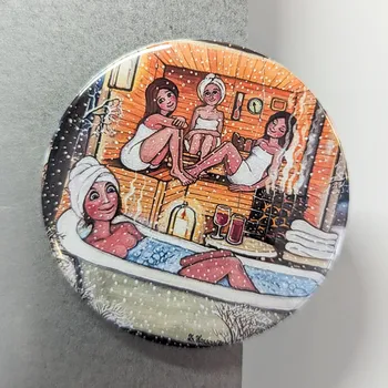 Dekorativní magnet Zuzana Honsová Saunička - magnet 56 mm