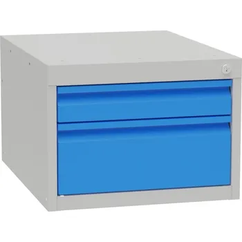 Kovona Závěsný dílenský box na nářadí KOVONA, 2 zásuvky, 350 x 480 x 610 mm