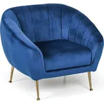 B2B Partner Semišové křeslo MARLENE, modré