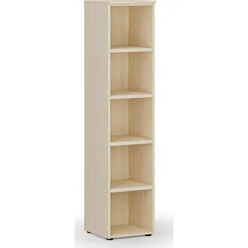 Nábytek B2B Partner Kancelářský regál PRIMO WOOD, 400 x 420 x 1781 mm, bříza