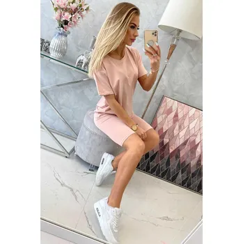 Komplet top+legginsy ciemny pudrowy róż UNI