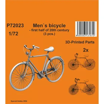 Plastikový model CMK 1/72 Men's bicycle - 1st half of 20th century (3x)