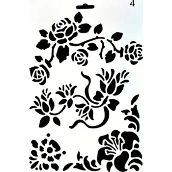 Plastová šablona, RŮŽE, 26x17,4 cm, 1 kus