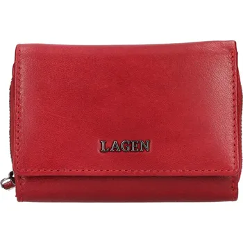 Malá dámská kožená peněženka Lagen Clio - červená