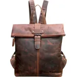 Kožený batoh Greenwood Sandy malý hnědý