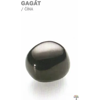 Obal na kartičku Magieprirody.cz Kartička s popiskem kamene Gagát #55