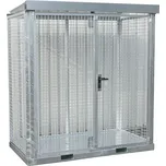 Klec pro skladování tlakových lahví s pevnou podlahou, stěna, 211,5 × 115,5 × 226 cm