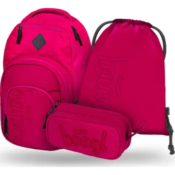 Set školních potřeb Školní batohový 3-dílný set BAAGL COOLMATE - Ruby (batoh, penál, sáček)