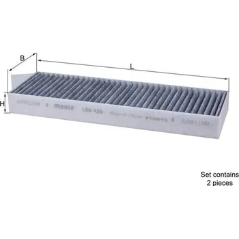 Kabinový filtr Filtr, vzduch v interiéru KNECHT LAK 428/S