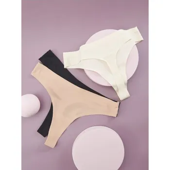 Dámské kraťasy Sinsay - Sada 3&nbsp;tang - černá - 372AX-99X - 372AX-99X-XS