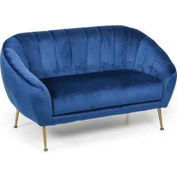 B2B Partner Semišová pohovka MARLENE, dvoumístná, modrá